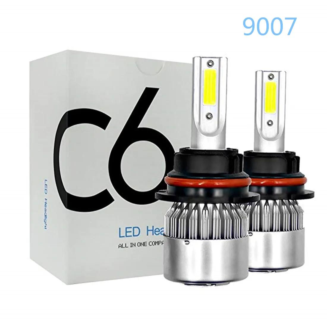 9007 LED ڵ Ʈ , H13 9004 H4 9008 ڵ , 72W COB 6000K, 12V, 24V, 2 